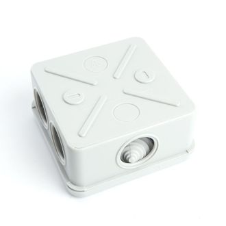 Коробка разветвительная уравнивания потенциалов (КУП) STEKKER EBX20-36-55, 100*100*50мм, 6 вводов, IP55, светло-серая (GE41361), 49001