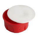 Коробка монтажная для сплошных стен, с крышкой, D80*40мм STEKKER EBX30-01-1-20-80, красный, 49003 Коробка монтажная для сплошных стен, с крышкой, D80*40мм STEKKER EBX30-01-1-20-80, красный, 49003