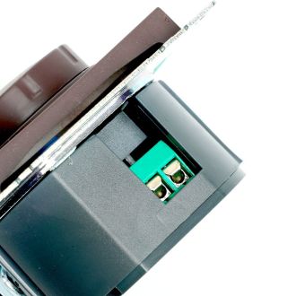 Выключатель диммирующий TRIAC(механизм), STEKKER GLS10-7106-04, 250V, 500W, серия Катрин, шоколад, 49017