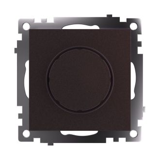 Выключатель диммирующий TRIAC(механизм), STEKKER GLS10-7106-04, 250V, 500W, серия Катрин, шоколад, 49017