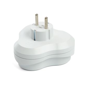 Разветвитель сетевой 3-местный с/з STEKKER ADP16-23-21, 250V, 16A, ABS пластик, белый, 49165