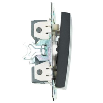 Выключатель 3-клавишный (механизм), STEKKER GLS10-7108-05, 250V, 10А, серия Катрин, черный, 49172