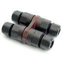 Соединитель-коннектор LD542 3-контактный на 4 выхода, с СМК221 пружинным контактом IP68, черный, STEKKER, 49195
