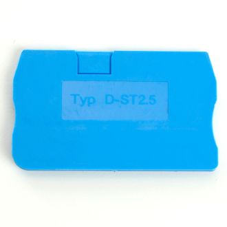 Торцевая заглушка для ЗНИ LD552 2,5 мм² (JXB ST 2,5), синий, STEKKER LD560-1-25, 49200 (комплект 100 шт.)