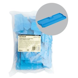 Торцевая заглушка для ЗНИ LD554 2,5 мм² (JXB ST 2,5), синий, STEKKER LD562-1-25, 49205 (комплект 100 шт.)