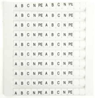 Маркеры для ЗНИ (JXB) буквы A, B, C, N, PE LD556-2 STEKKER, 49211