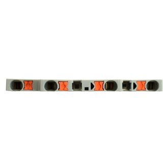 Зажим пружинный, 4-проводной проходной ЗНИ - 2,5, JXB PT 2,5, серый LD575-1-25, STEKKER, 49247 (комплект 100 шт.)