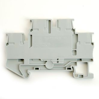Зажим пружинный, 4-проводной проходной ЗНИ - 2,5, JXB PT 2,5, серый LD575-1-25, STEKKER, 49247 (комплект 100 шт.)