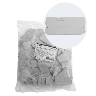 Торцевая заглушка для ЗНИ LD573 4 мм² (JXB PT 4), серый, LD582-1-40, STEKKER, 49269 (комплект 100 шт.)