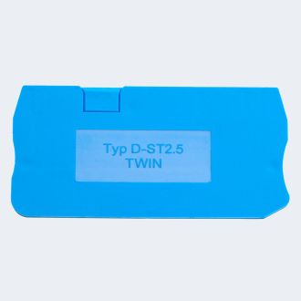 Торцевая заглушка для ЗНИ LD573 2,5 мм² (JXB PT 2,5), синий LD582-1-25, STEKKER, 49270 (комплект 100 шт.)