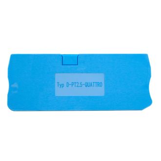 Торцевая заглушка для ЗНИ LD574 2,5 мм² (JXB PT 2,5), синий LD583-1-25, STEKKER, 49274 (комплект 100 шт.)