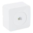 Розетка RJ-45 открытой установки, STEKKER, серия София, 1-местная, белый, MST00-20-01, 49300