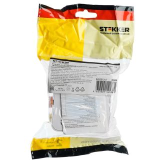 Розетка RJ-45 открытой установки, STEKKER, серия София, 1-местная, белый, MST00-20-01, 49300
