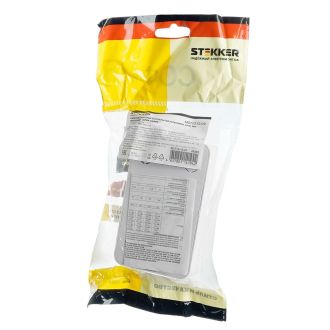 Розетка 2-местная б/з открытой установки, STEKKER, 250В, 10А, IP20, серия София, белый, MST10-12-01, 49303