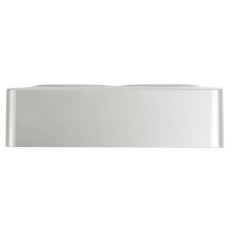 Розетка 4-местная б/з открытой установки, квадрат, STEKKER, 250В, 10А, IP20, серия София, серебро, MST10-14S-03, 49333