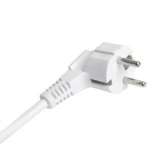 Удлинитель двухместный с/з STEKKER HM06-21-02 3x1мм2, 2м, серия Home, белый, 49339