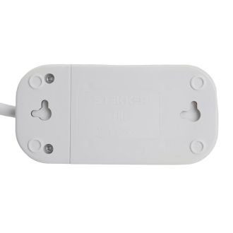 Удлинитель двухместный с/з STEKKER HM06-21-03 3x1мм2, 3м, серия Home, белый, 49340