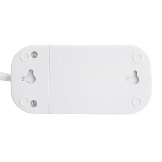 Удлинитель двухместный с/з STEKKER HM06-21-05 3x1мм2, 5м, серия Home, белый, 49341