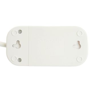 Удлинитель двухместный с/з STEKKER HM06-21-07 3x1мм2, 7м, серия Home, белый, 49342