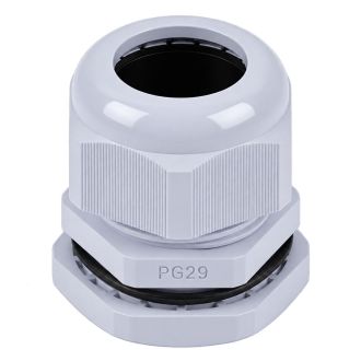 Сальник PG29 диаметр проводника 18-25 мм STEKKER, IP54, серый (без мембраны), 49370 (комплект 10 шт.)
