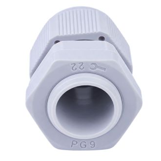 Сальник PG9 диаметр проводника 4-8 мм STEKKER, IP54, серый (DIY упаковка 3 шт) (без мембраны), 49375