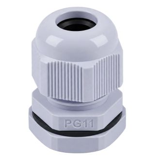 Сальник PG11 диаметр проводника 5-10 мм STEKKER, IP54, серый (DIY упаковка 2 шт) (без мембраны), 49376