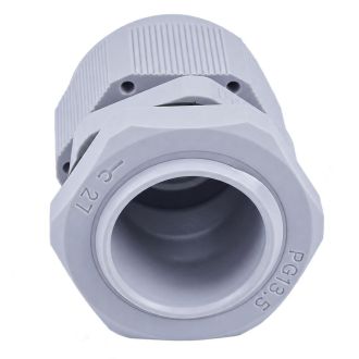 Сальник PG13,5 диаметр проводника 6-12 мм STEKKER, IP54, серый (DIY упаковка 2 шт) (без мембраны), 49377