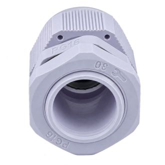 Сальник PG16 диаметр проводника 10-14 мм STEKKER, IP54, серый (DIY упаковка 2 шт) (без мембраны), 49378
