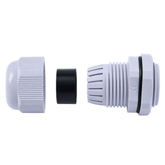 Сальник PG19 диаметр проводника 12-15 мм STEKKER, IP54, серый (DIY упаковка 2 шт) (без мембраны), 49379