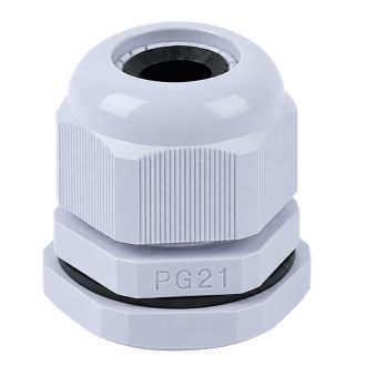 Сальник PG21 диаметр проводника 13-18 мм STEKKER, IP54, серый (DIY упаковка 2 шт) (без мембраны), 49380