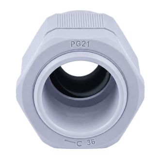 Сальник PG21 диаметр проводника 13-18 мм STEKKER, IP54, серый (DIY упаковка 2 шт) (без мембраны), 49380
