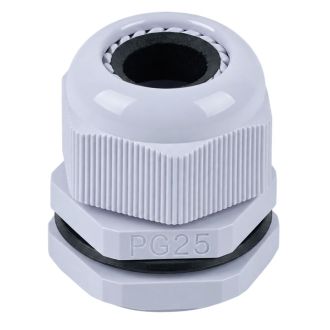 Сальник PG25 диаметр проводника 16-21 мм STEKKER, IP54, серый (DIY упаковка 2 шт) (без мембраны), 49381