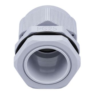 Сальник PG25 диаметр проводника 16-21 мм STEKKER, IP54, серый (DIY упаковка 2 шт) (без мембраны), 49381