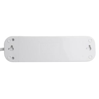 Удлинитель четырехместный c/з STEKKER HM06-40-07 3x1мм2, 7м, серия Home, белый, 49389