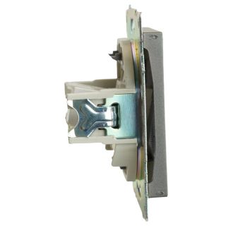 Розетка компьютерная 1-местная RJ-45 (механизм), серия Катрин, графит, GLS00-7107-06, STEKKER, 49418