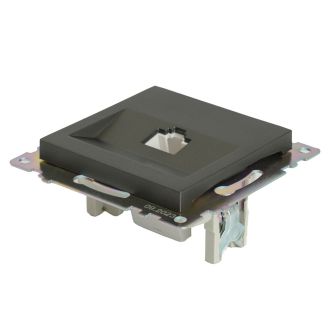 Розетка компьютерная 1-местная RJ-45 (механизм), серия Катрин, графит, GLS00-7107-06, STEKKER, 49418