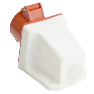 Розетка стационарная ST-114 16А 380В 3P+PE IP44, RST16-114-44, Stekker, 49434