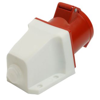 Розетка стационарная ST-124 32А 380В 3P+PE IP44, RST32-124-44, Stekker, 49436