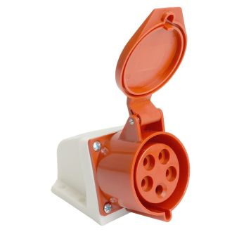 Розетка стационарная ST-125 32А 380В 3P+PE+N IP44, RST32-125-44, Stekker, 49437