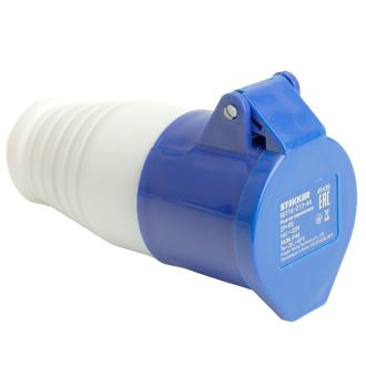 Розетка переносная ST-213 16А 220В 2P+PE IP44, RST16-213-44, Stekker, 49438