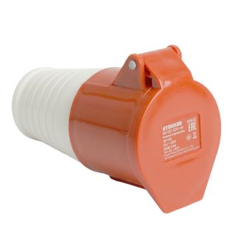 Розетка переносная ST-224 32А 380В 3P+PE IP44, RST32-224-44, Stekker, 49442