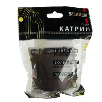 Кабельный вывод (механизм), STEKKER, серия Катрин, шоколад, GLS00-7116-04, 49468