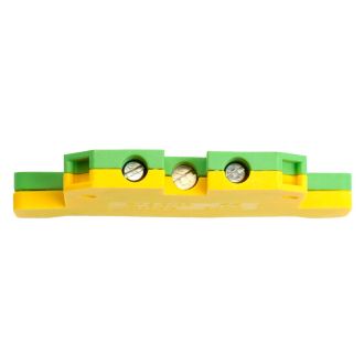 LD551-4-25 ЗНИ Зажим наборный изолированный (винтовой) 2,5 мм2 (JXB 2,5), желтый, зеленый, STEKKER, 49486 (комплект 50 шт.)