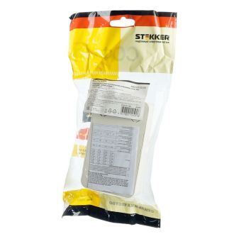 Розетка 2-местная б/з открытой установки, STEKKER, 250В, 10А, IP20, серия София, слоновая кость, MST10-12-04, 49495