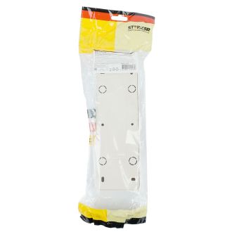 Розетка 4-местная б/з открытой установки, STEKKER, 250В, 10А, IP20, серия София, слоновая кость, MST10-14-04, 49503