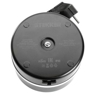 Удлинитель 5-местный с/з, 3x1мм2, 2.5м, 250В, 16А, 2USB+С 5V 3,1А, серия Comfort, черный, STEKKER HM10-51-01, 49656