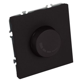 Выключатель диммирующий (механизм), STEKKER, 250В, 500W, серия Эмили, RSW10-5106-05, черный уголь, soft touch, 49842