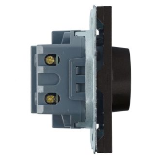 Выключатель диммирующий (механизм), STEKKER, 250В, 500W, серия Эмили, RSW10-5106-05, черный уголь, soft touch, 49842