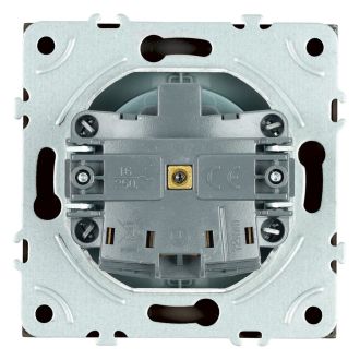 Розетка 1-местная с крышкой с защ. штор STEKKER, б/з, IP42, 250В, 16А, серия Эмили, RST16-5113-05, черный уголь, soft touch, STEKKER RST16-5113-05, 49852