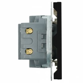 Розетка 2-местная USB + Type C (механизм), STEKKER, 250В, 20W, серия Эмили, RST10-5115-05, черный уголь, soft touch, 49853